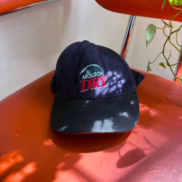 Vintage MOLSON DRY dad hat beer hat cap strapback - Picture 7 of 7
